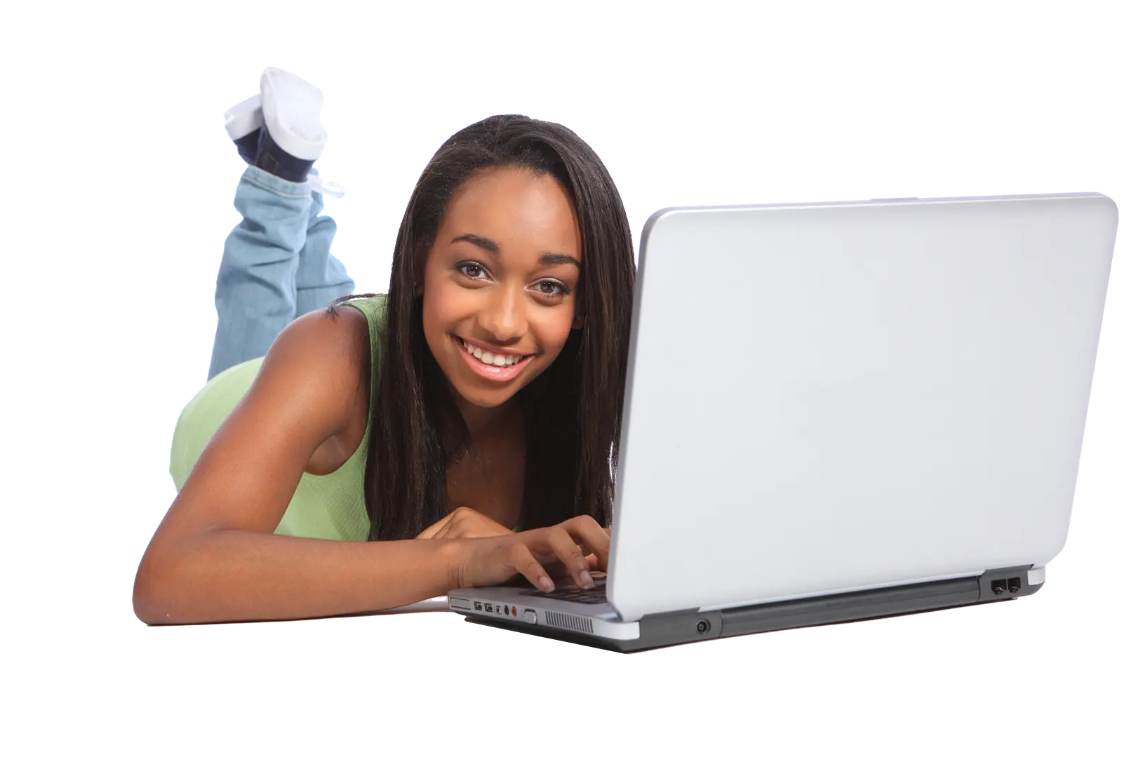 Girl with laptop