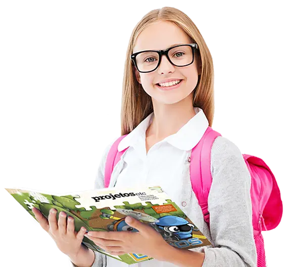 Student with glasses and school bag